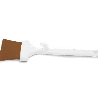 Pincel sanitario plano 2 pol cafe ref. 5002t - el castor