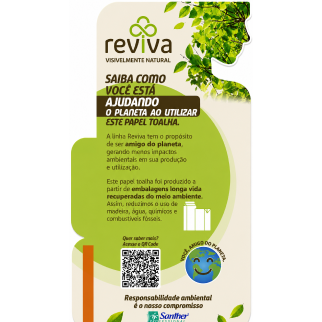 Adesivo santher reviva lateral dispensador  papel toalha  11x25cm