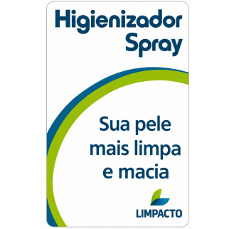 Adesivo higienizador spray 3,5x6cm