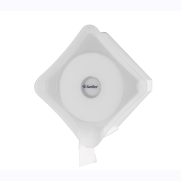 Dispenser papel higiênico rolão branco cristal