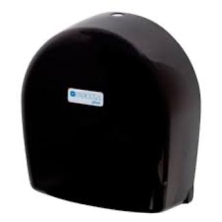 Dispenser papel higiênico rolão preto exaccta plus