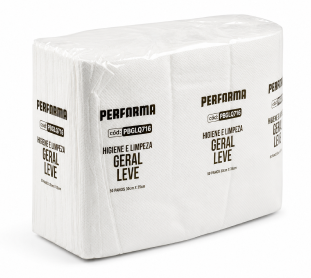 Pano performa para limpeza geral leve branco basic - pacote com 50 panos - 40g - 30x30cm
