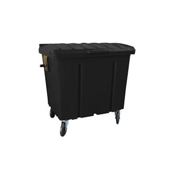 Conteiner 1000l com rodas preto jsn
