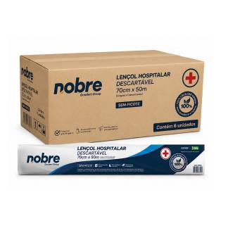 Lenãol Hospitalar Extra Branco 70 X 50 C/6 Rolos Nobre