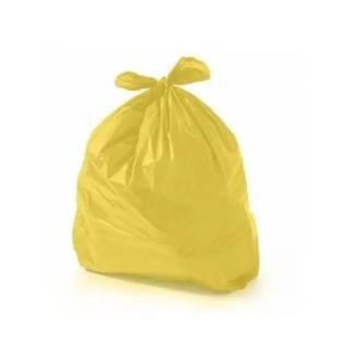 Saco para Lixo 100L Amarelo 100UN 75X90 - Reforçado - Equiv 0,08 Julieta