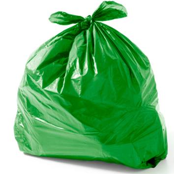 Saco para Lixo 40L Verde 100UN 50X60 - Médio - Equiv 0,04 Ametista