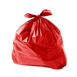 Saco para Lixo 60L Vermelho 100UN 60X70 - Médio - Equiv 0,05