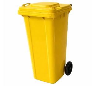 Conteiner com Rodas 0120 Litros Amarelo Tonk