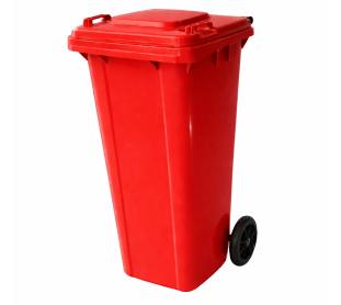 Conteiner com Rodas 0120 Litros Vermelho Tonk