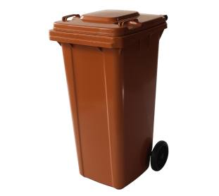 Conteiner com Rodas 0240 Litros Marrom Tonk
