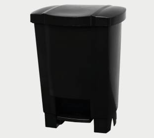 Lixeira com Pedal 050 Litros Preto Tonk